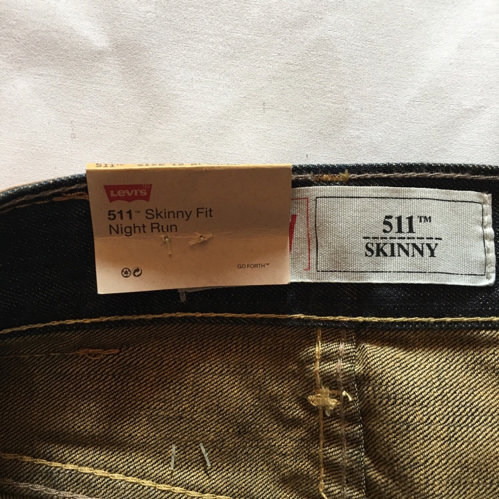 Levis 511 Skinny Fit Night Run Men’s Jeans - Picture 6 of 7